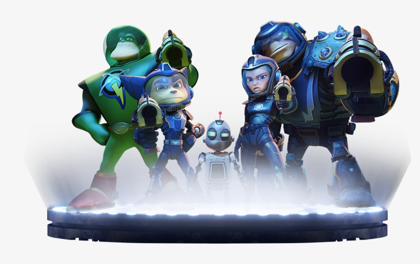 Ratchet And Clank Galactic Rangers - Ratchet & Clank Blu-ray, transparent png