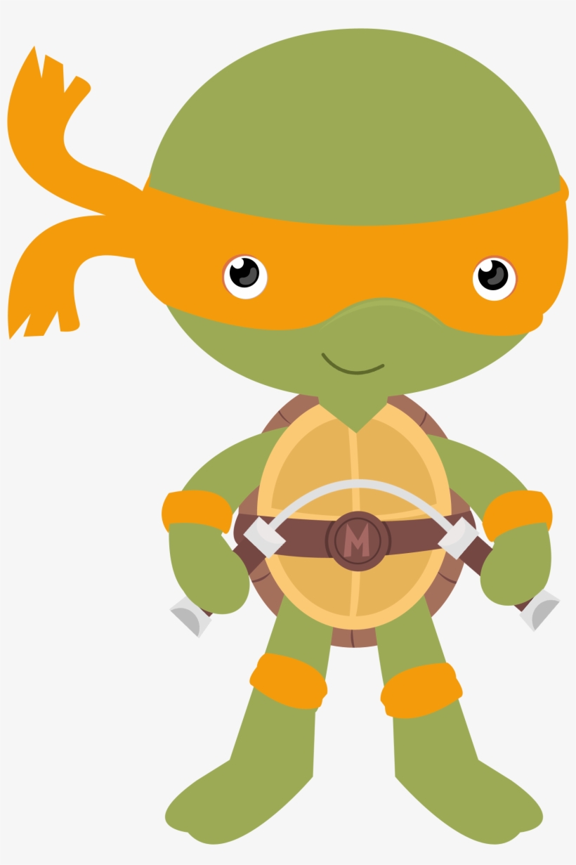 Ninja Turtles Alphabet Png - Ninja Turtles Baby Png, transparent png