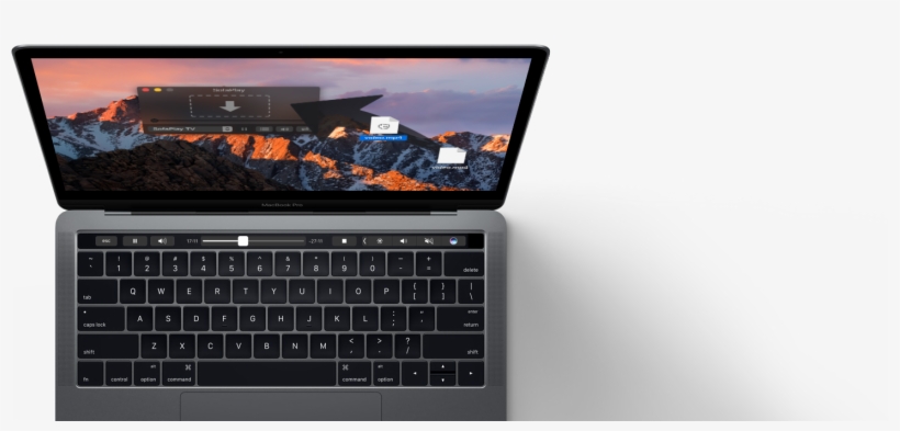 Laptop - Se7enline Macbook Pro Touch Bar Protector + Track Pad, transparent png