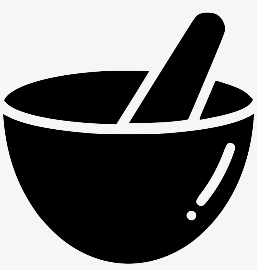 Mortar Pestle Hand Grind Mix Bowl Comments - Mortar And Pestle Icon, transparent png