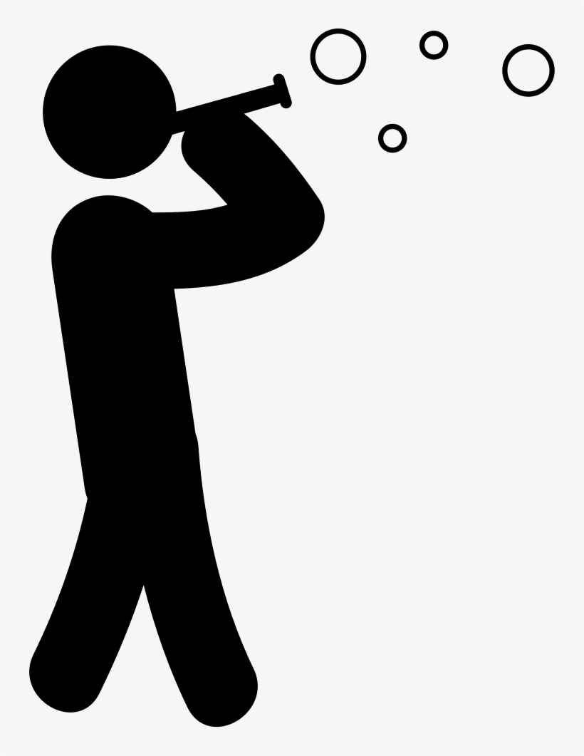 Man Making Soap Bubbles Comments - Icone Bulle De Savon, transparent png