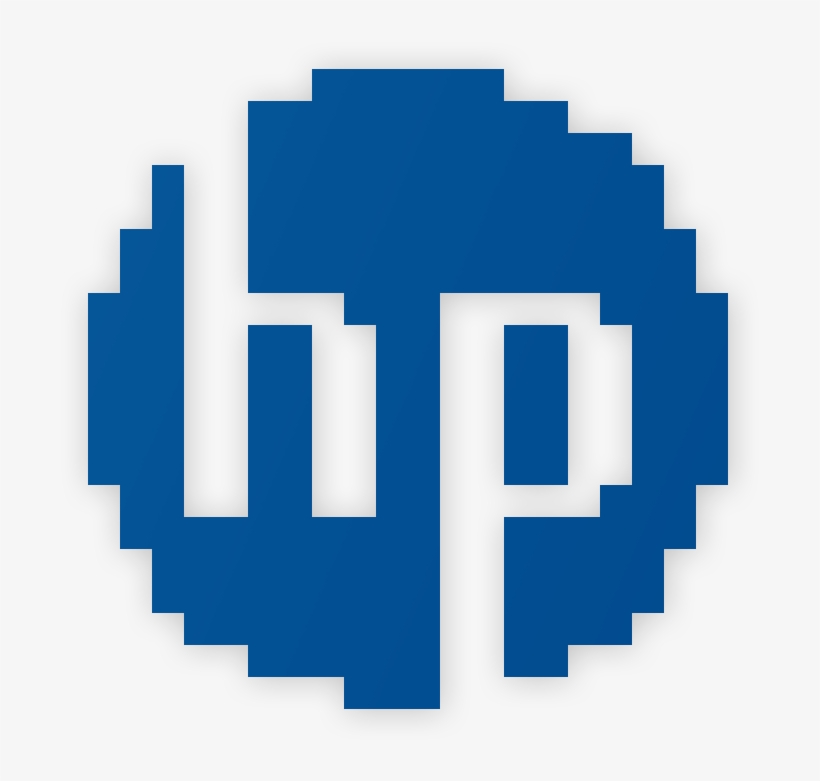 Hp Logo In Chicago Font - Approximating A Circle With Squares, transparent png