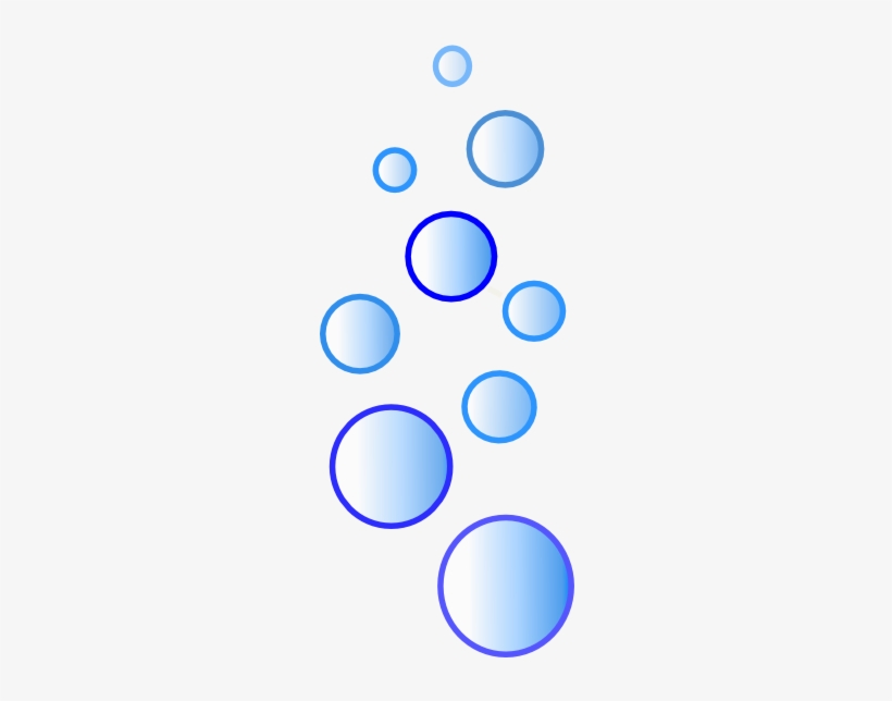 Blue Bubbles Png - Cartoon Water Bubbles Png, transparent png