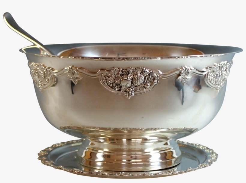 Punch Bowl Png - Silver Bowl Png Transparent, transparent png