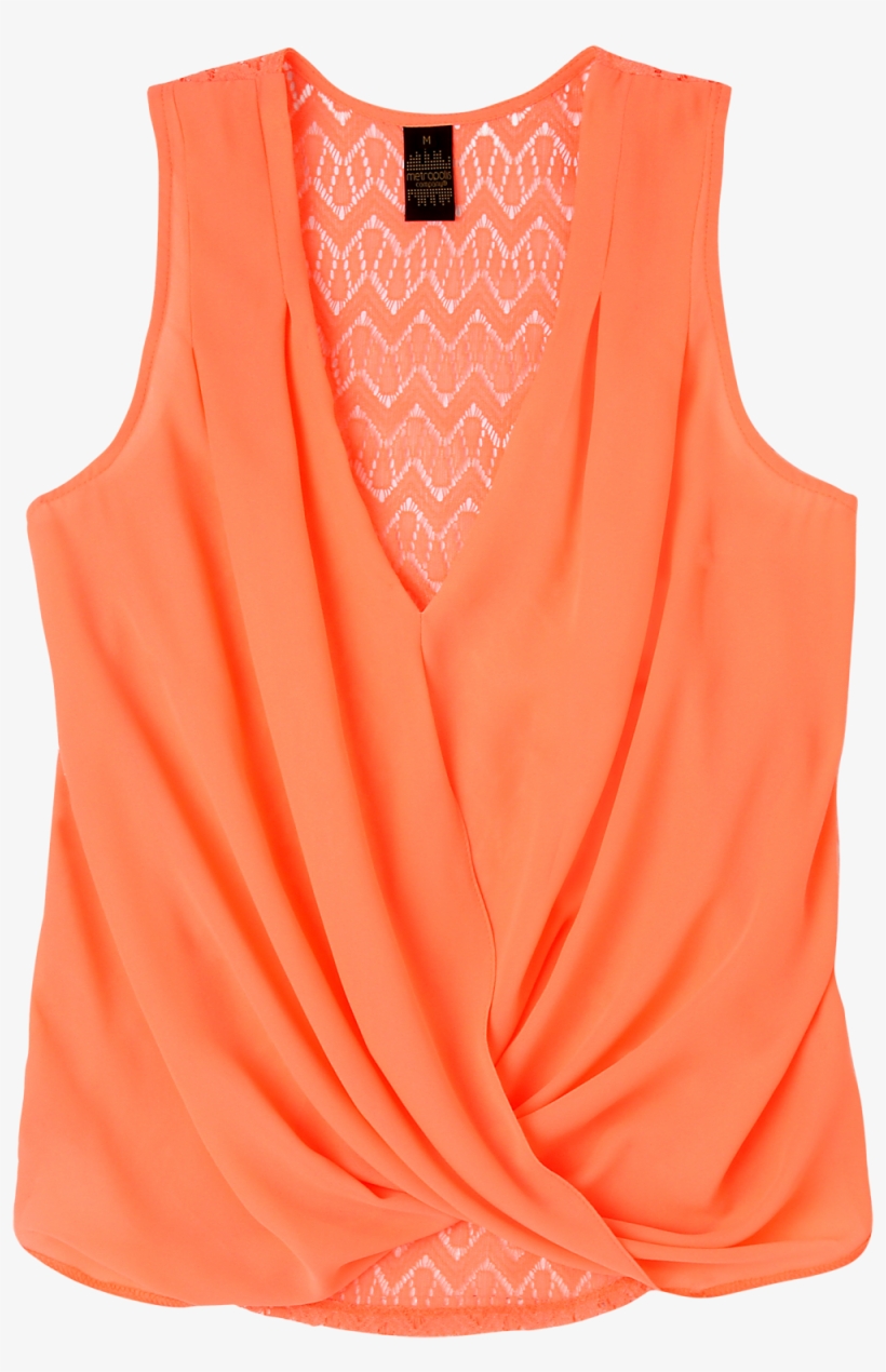 Blusa Sin Manga, Columpio En Frente Y Encaje Espalda, transparent png
