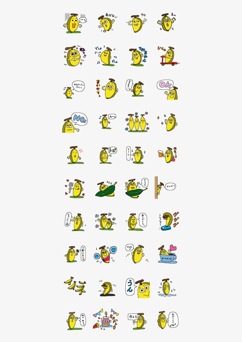 Sticker Of The Banana Which Seems Good, transparent png