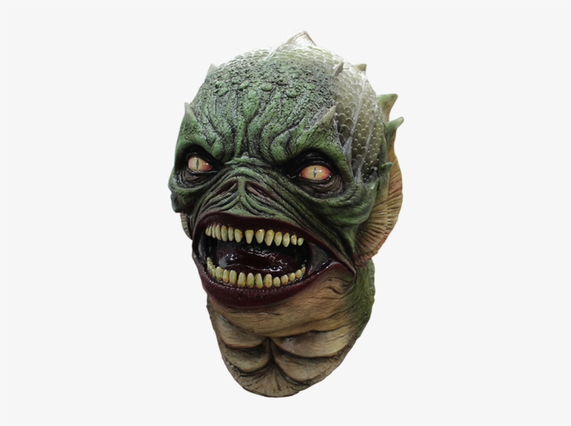 Aquatic Creature Mask With Sharp Teeth, transparent png