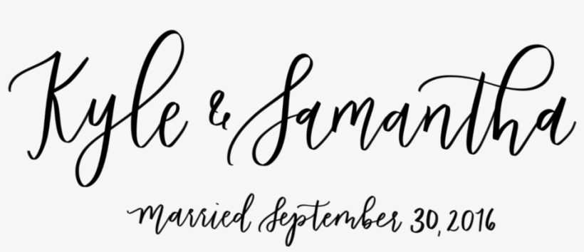 Kyle & Samantha Married Copy, transparent png