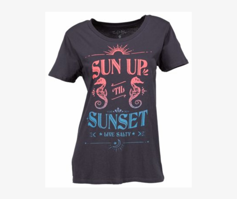 Salt Life Sun Up T-shirt For Ladies, transparent png