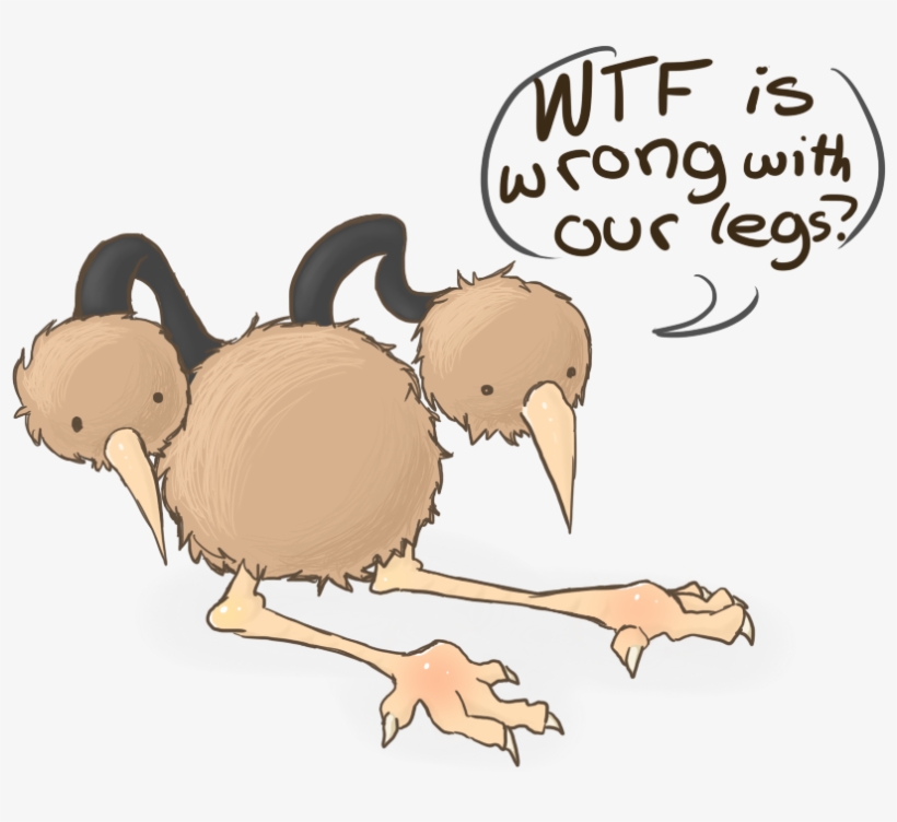Well, It Looks Likes The Doduo Are Still Out At Night, transparent png