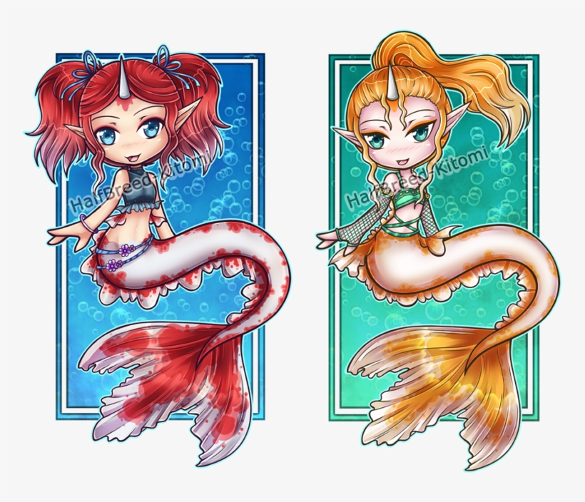 Goldeen Mermaid Adopts, transparent png