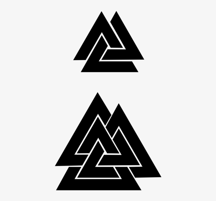 Odin Valknut Runes Heathenry Symbol, transparent png