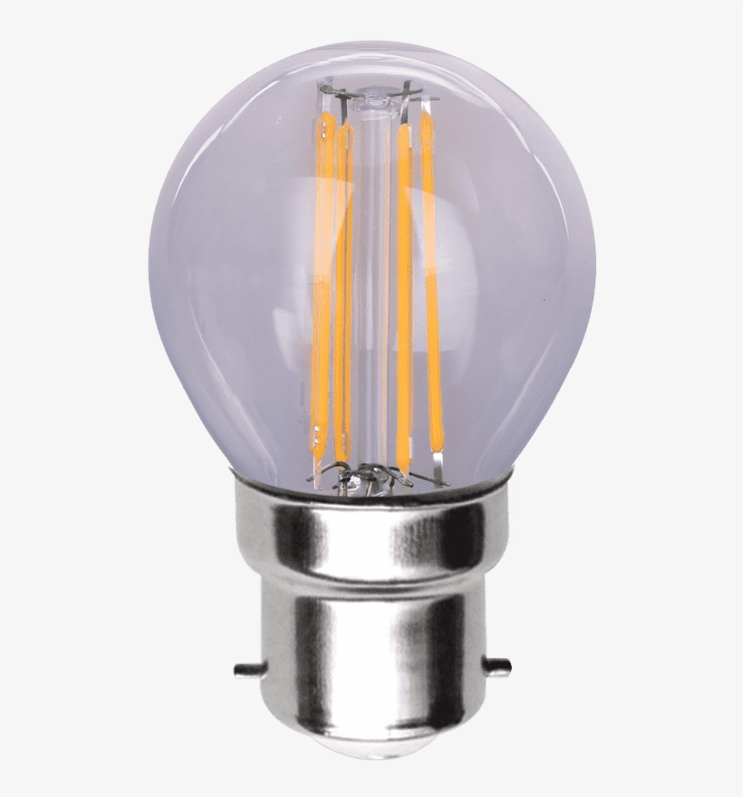 Premium Quality Led Filament Bulb, 4w, Bayonet, Warm, transparent png