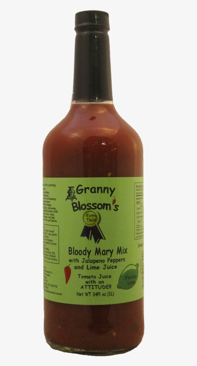 Granny Blossoms Bloody Mary Mix Jalapeno Lime Vermont, transparent png