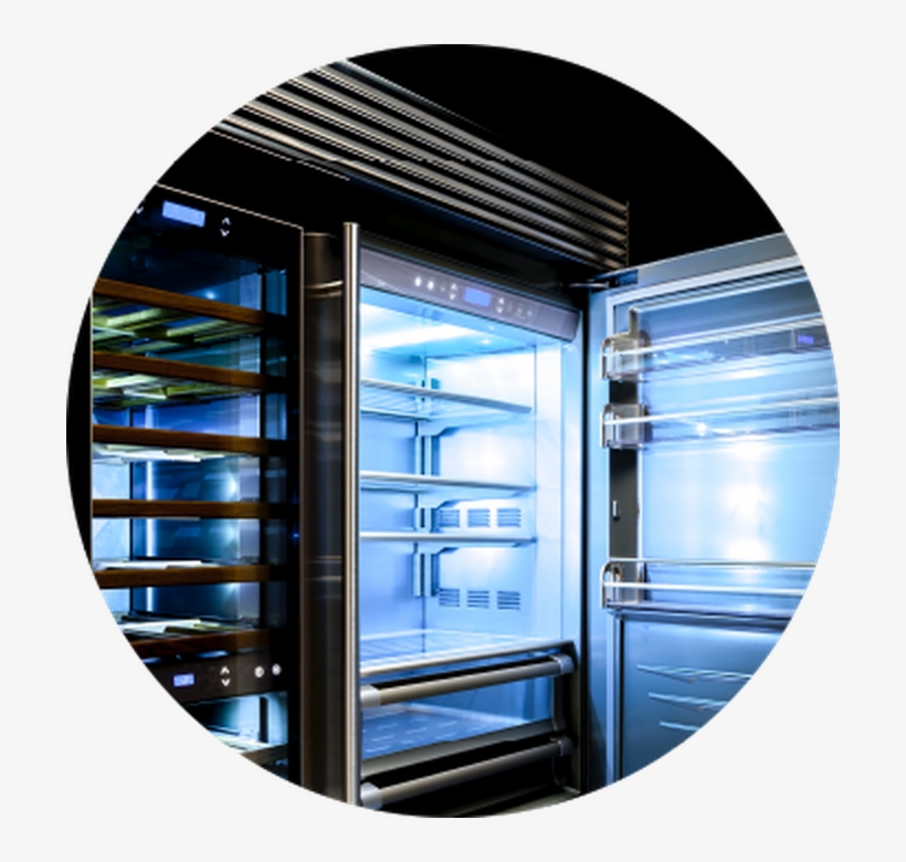 Fhiaba Pinox599tgu Ss Panels Glass Door 24" 1 Drawer, transparent png