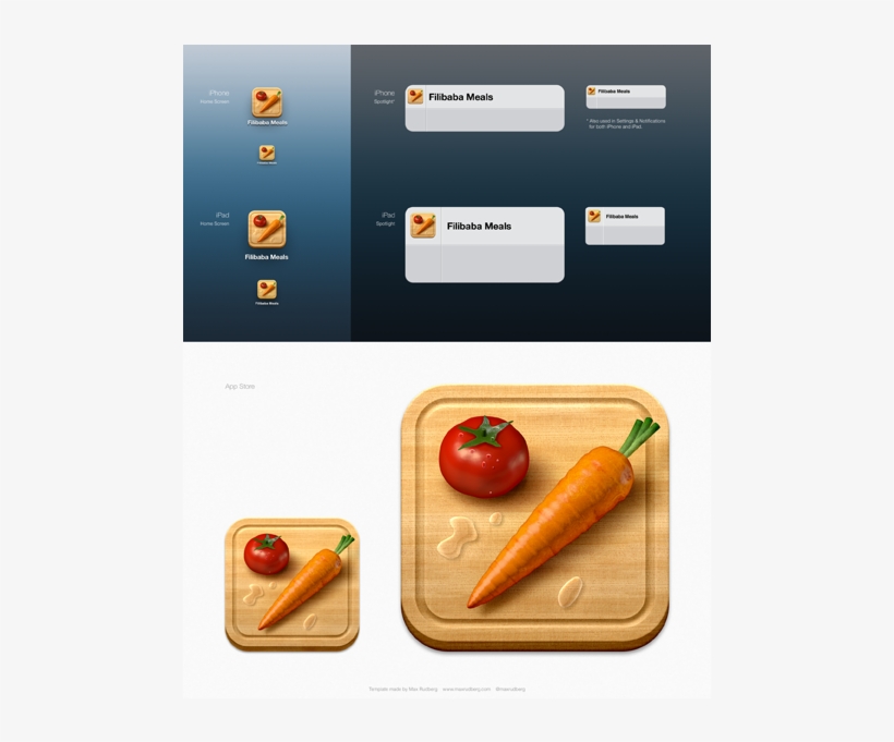 Ios Icon Template / Max Rudberg, transparent png