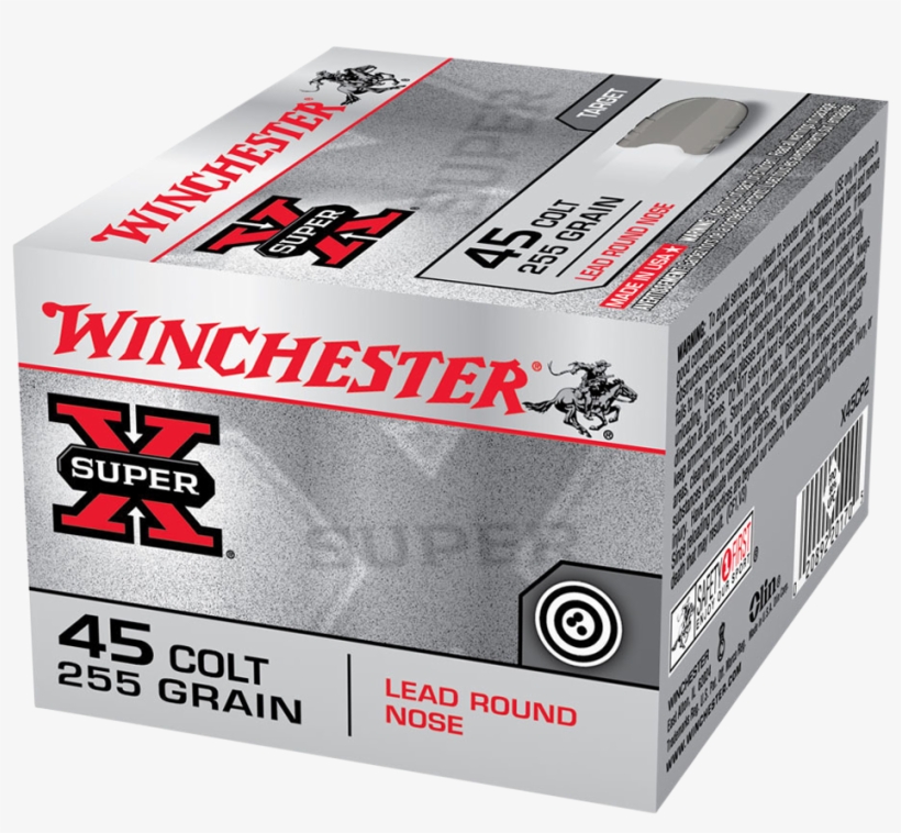 Winchester Super X 45 Colt 255gr Lrn, transparent png