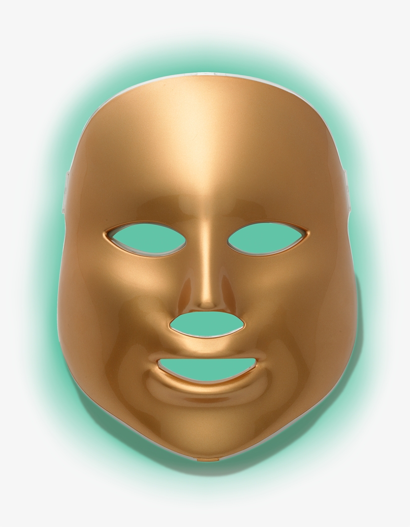 Light-therapy Golden Facial Treatment Device Green, transparent png