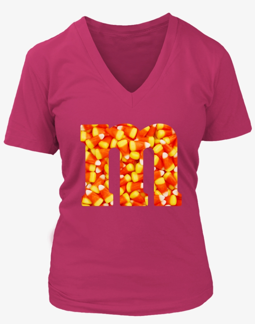 Halloween Letter M Monogram Alphabet Candy Corn T Shirt, transparent png