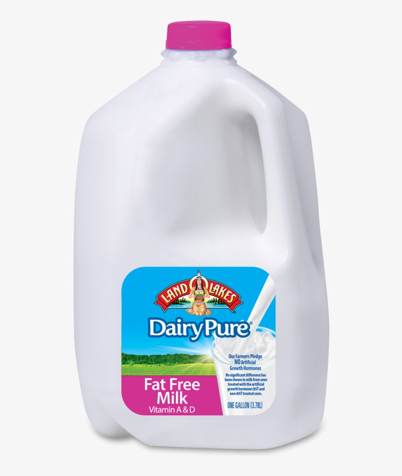 Land O Lakes® Dairypure® Fat Free Milk, transparent png
