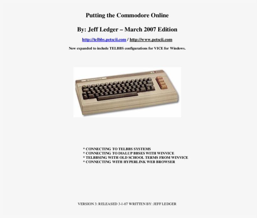 Pdf Putting The C64 Online Hot, transparent png