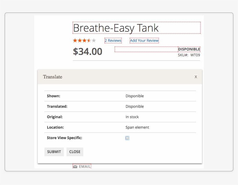 Here Is How The Inline Translator Looks On The Front-end, transparent png