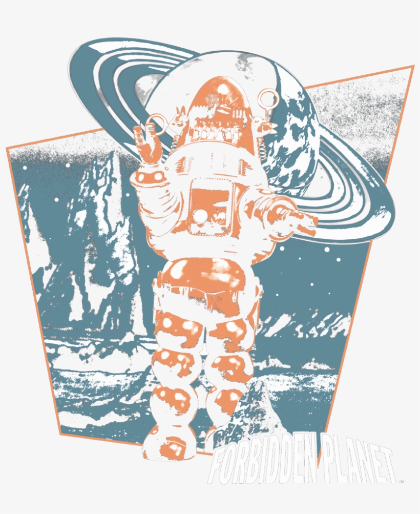 Forbidden Planet Robby Walks Youth Hoodie, transparent png