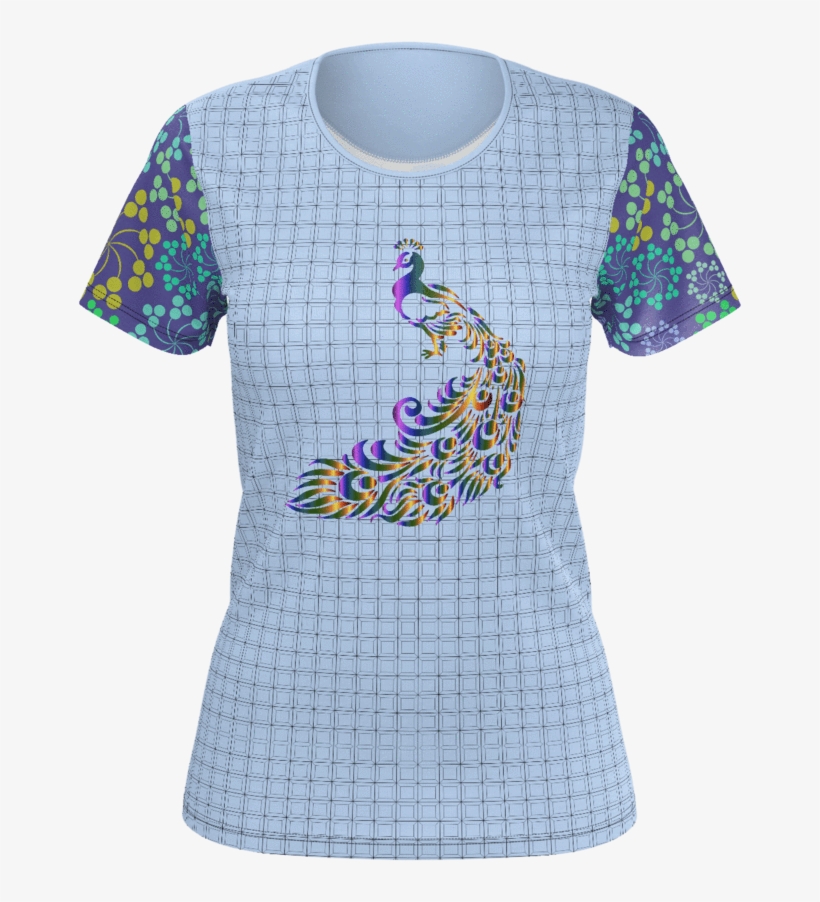 Beautiful Peacock Womans Tee, transparent png