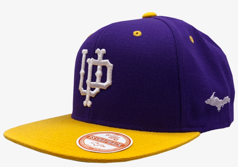 Hat - "u - P - Emblem " 3d Puff Purple/gold Snapback, transparent png