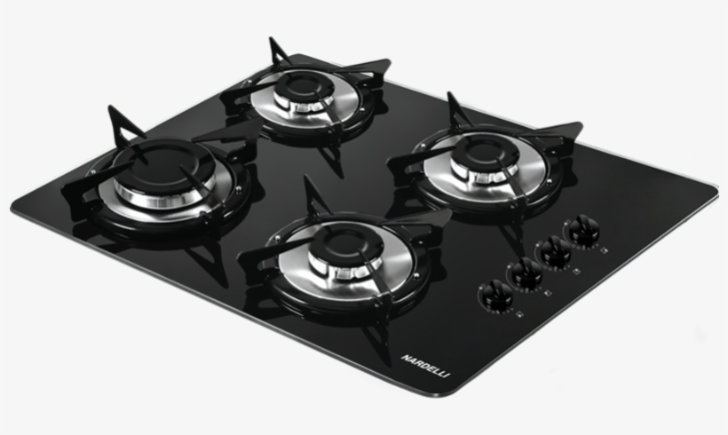 Cooktop A Gás 4 Bocas Nv4 Nardelli Preto, transparent png