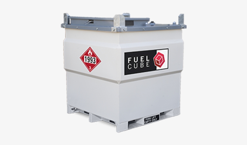250 Gallon Stationary Fuel Cube, transparent png