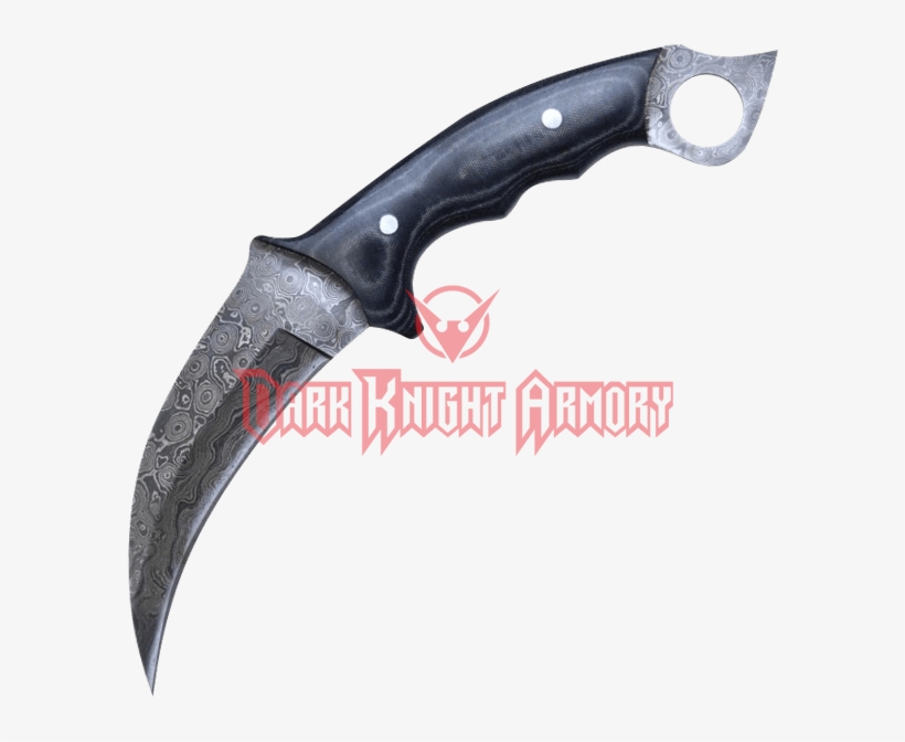 Damascus Steel Karambit Knife From Dark Knight Armoury, transparent png