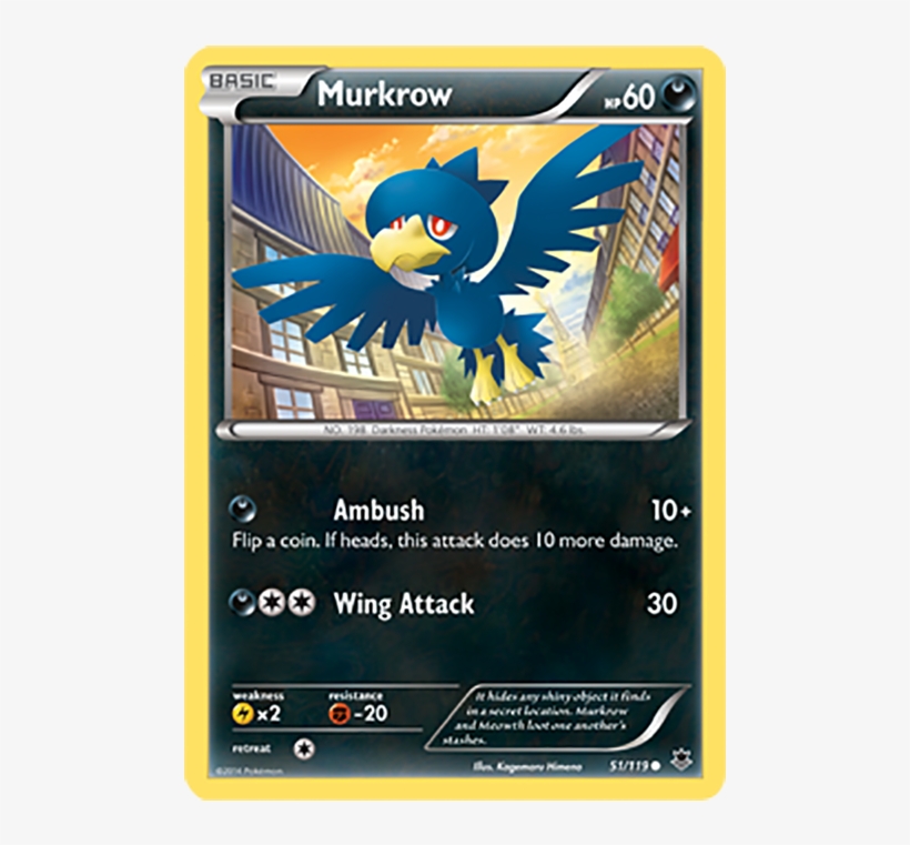 Murkrow 51/119, transparent png