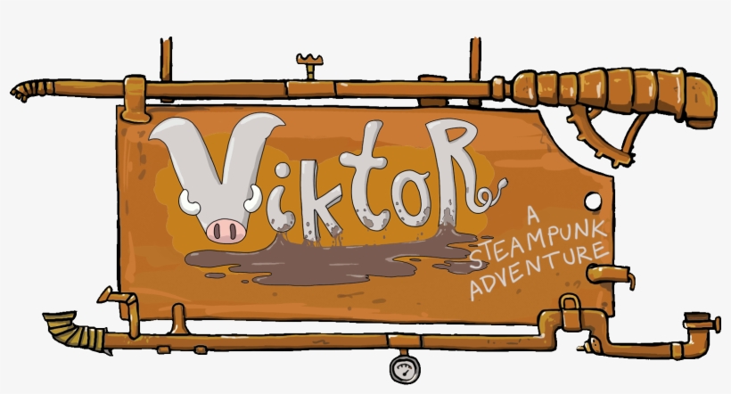 Viktor Steampunk Adventure Title Board, transparent png