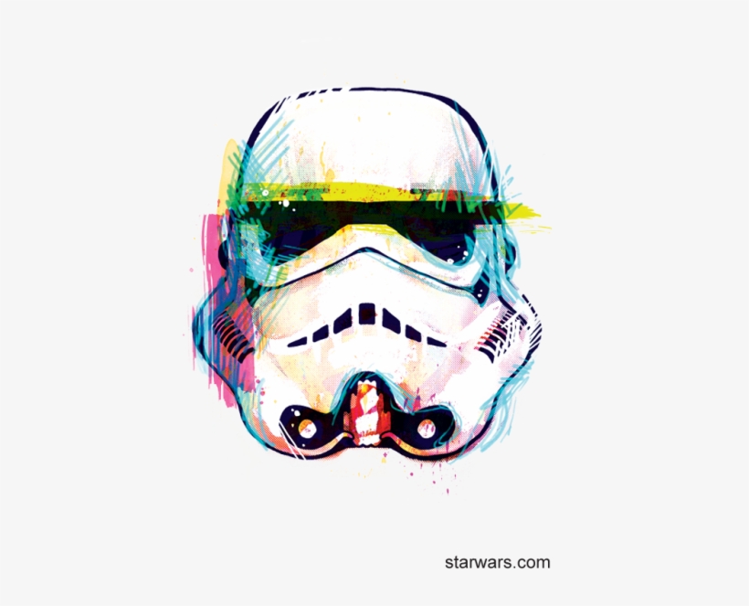 Watercolor Stormtrooper Temporary Tattoo, transparent png