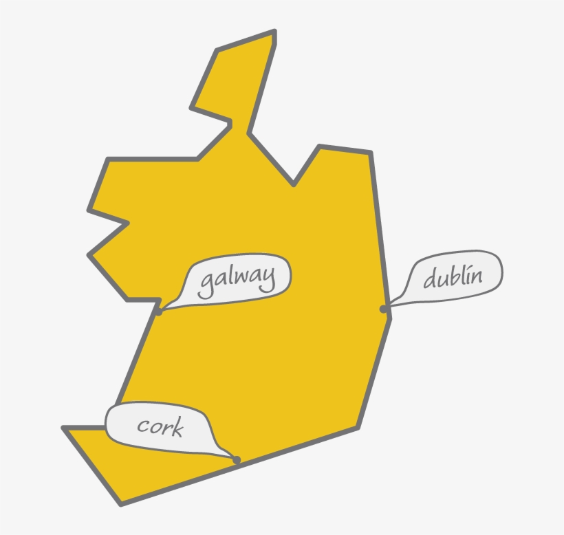 Ireland Map, transparent png