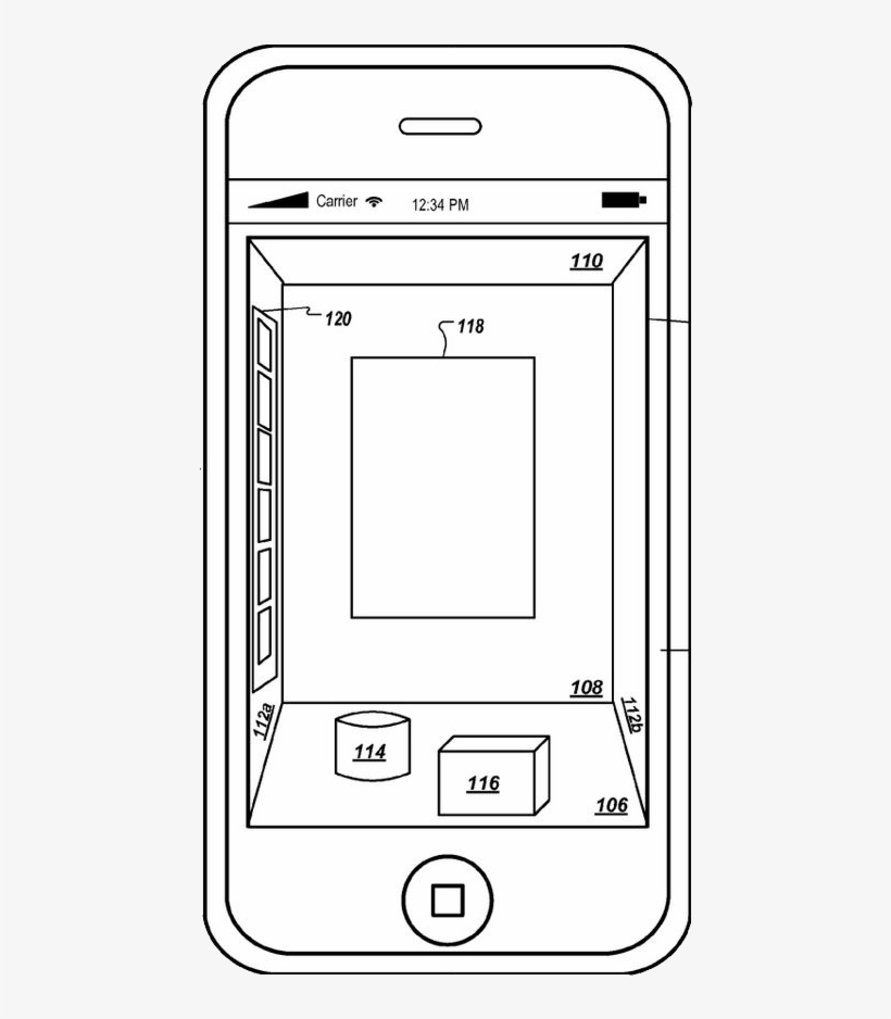 Apple 3d Patent, transparent png