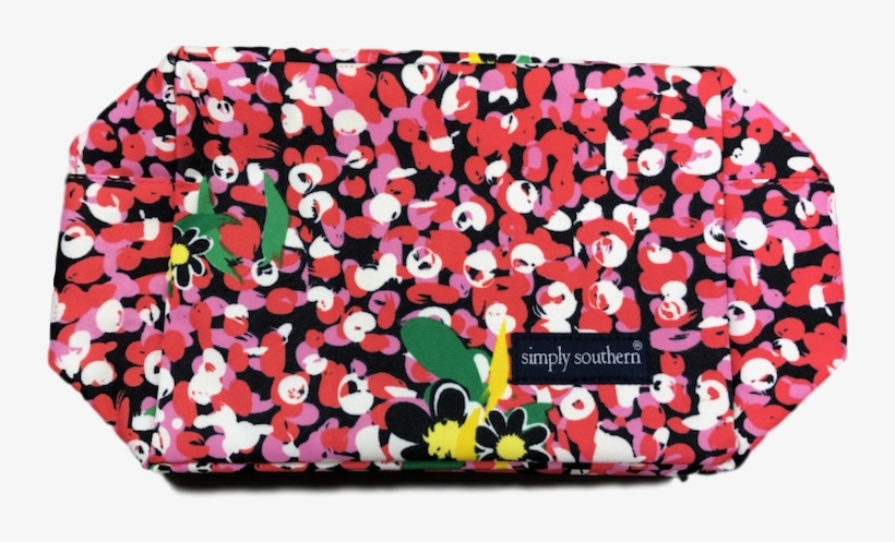 Simply Southern Pink Daisy Cosmo Bag, transparent png