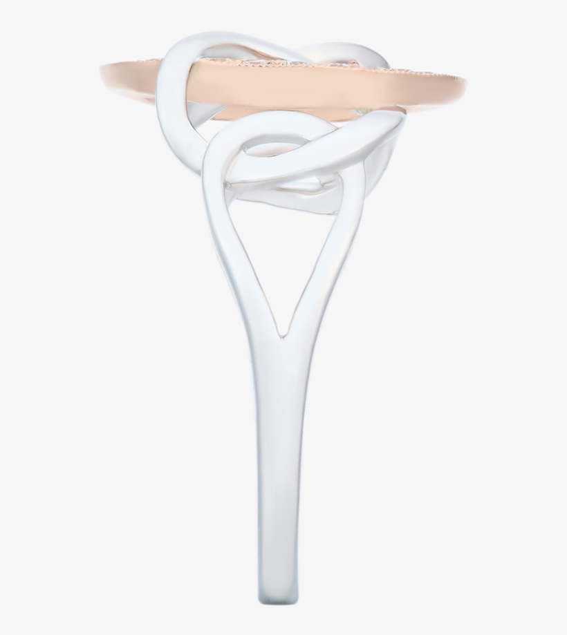Link By Link Two Tone Circle Diamond Ring, transparent png
