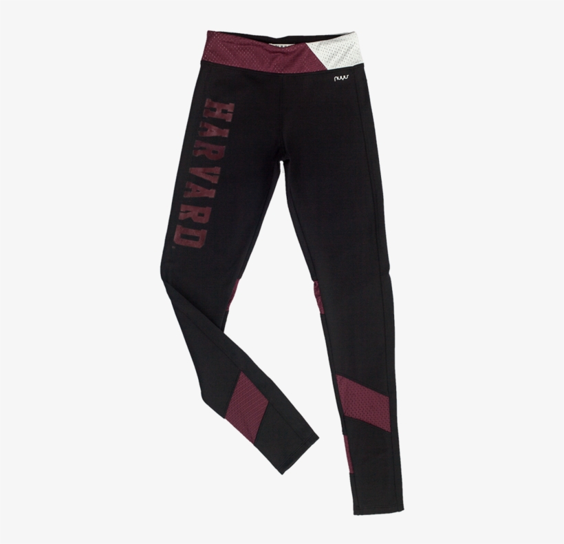 Harvard Vintage Crimson Yoga Legging With Mesh Inserts, transparent png