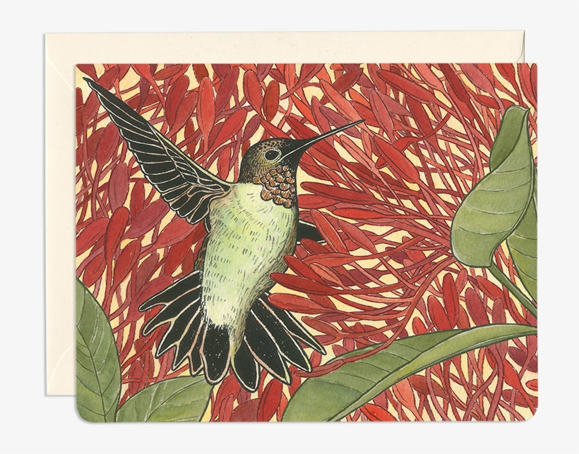 Elegant Bird Greeting Card, transparent png
