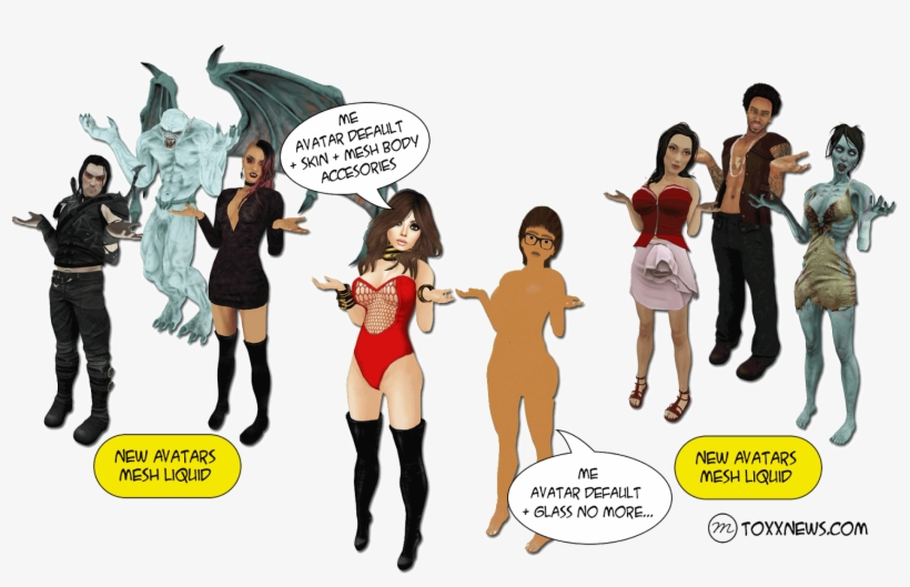 Novos Avatares Em Fitted Mesh, transparent png