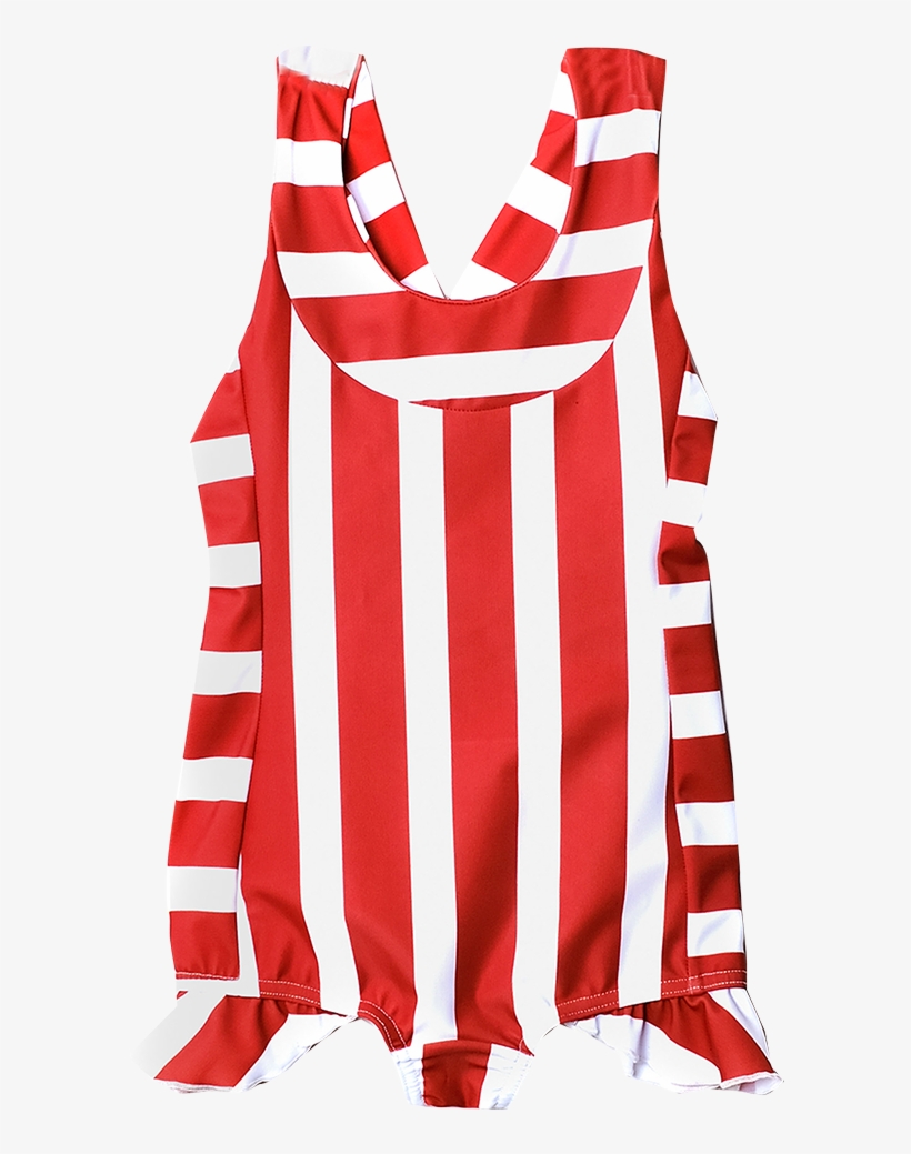 Wolf And Rita Iris Red Stripes Swimsuit, transparent png