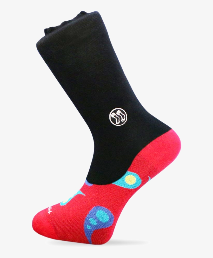 Homeless Paisley Red Office Combo Sock, transparent png