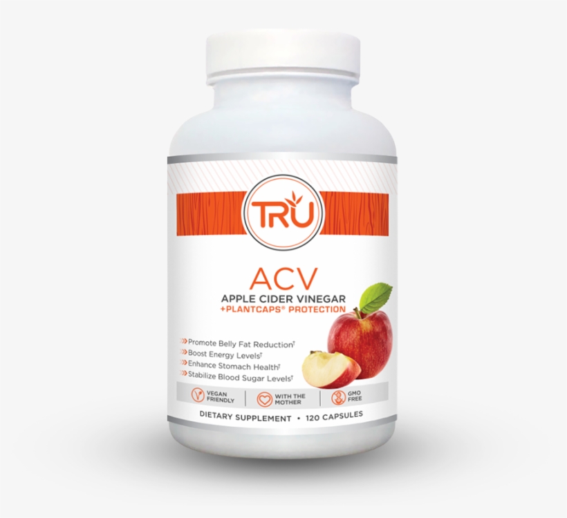 Tru Acv Organic Apple Cider Plantcaps® 2 Month Supply, transparent png