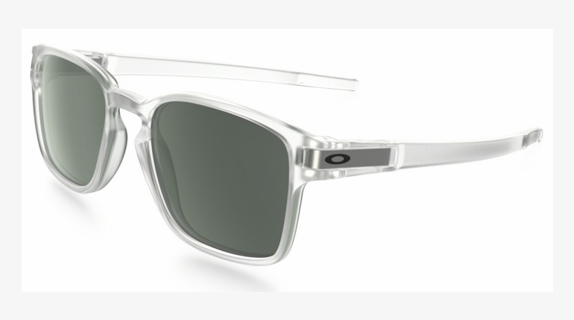Oakley Latch Square Matte Clear With Dark Grey Lenses, transparent png