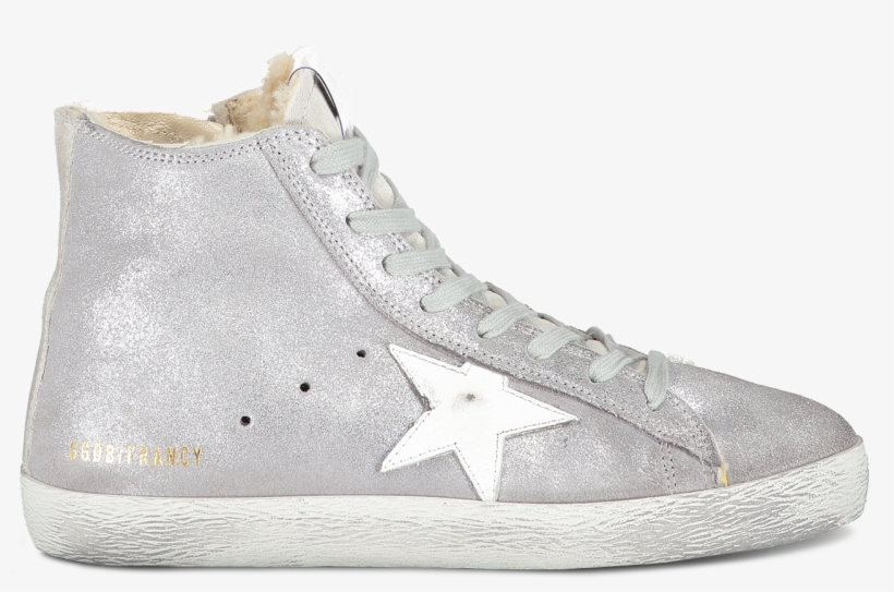 Women's Francy Sneaker In Silver Suede, transparent png
