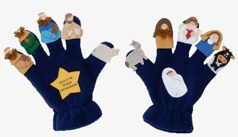 Nativity Puppet Glove Set, transparent png