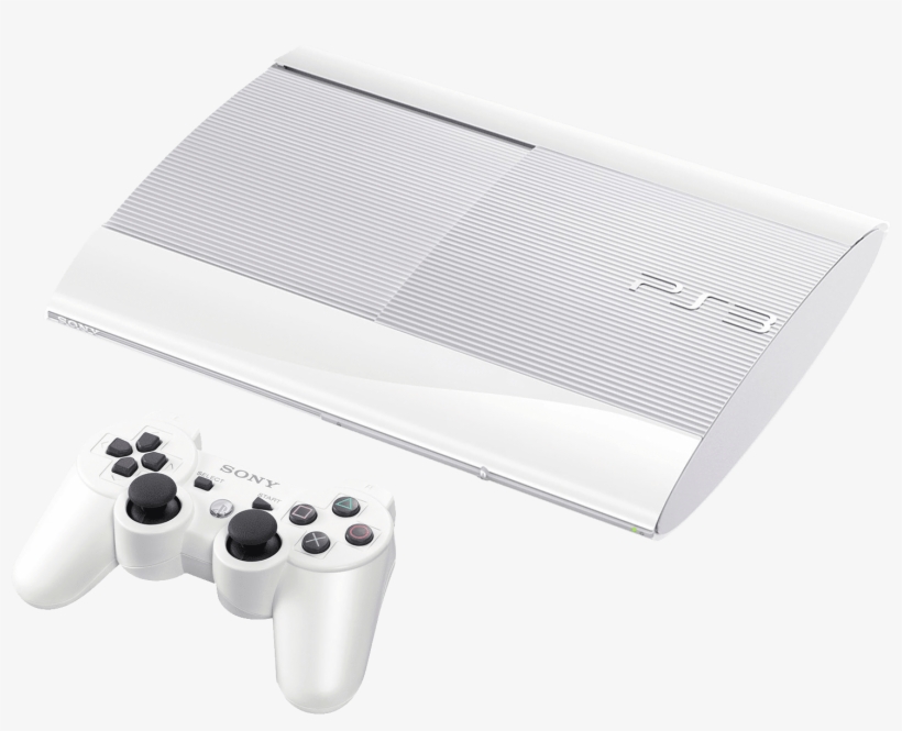 Ps3 Super Slim 500gb Classic White Console, transparent png