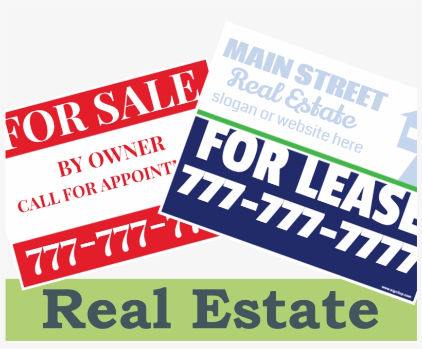 Real Estate Yard Signs, transparent png